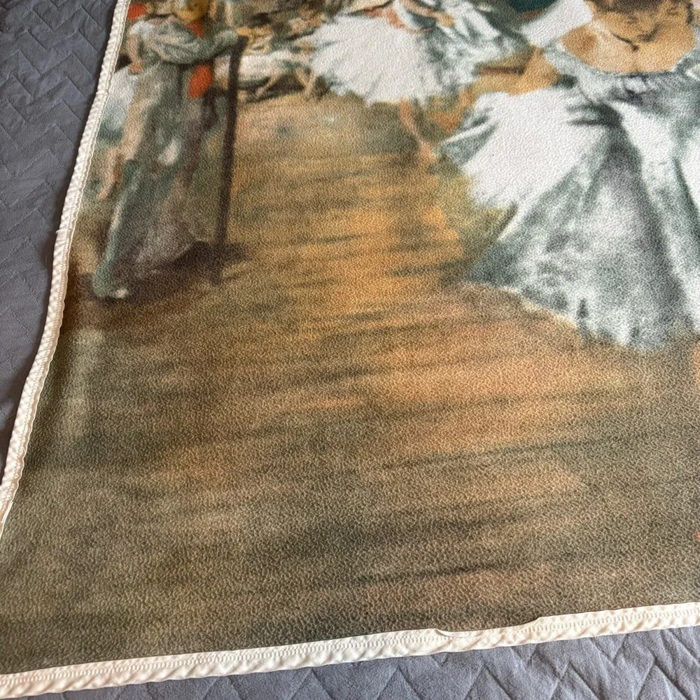Degas The Dance Class Ballet Dancers Vintage‎ Fleece Throw Blanket